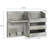 Mahmure Solid Wood Wall Organizer with Key Hooks and Mail Storage