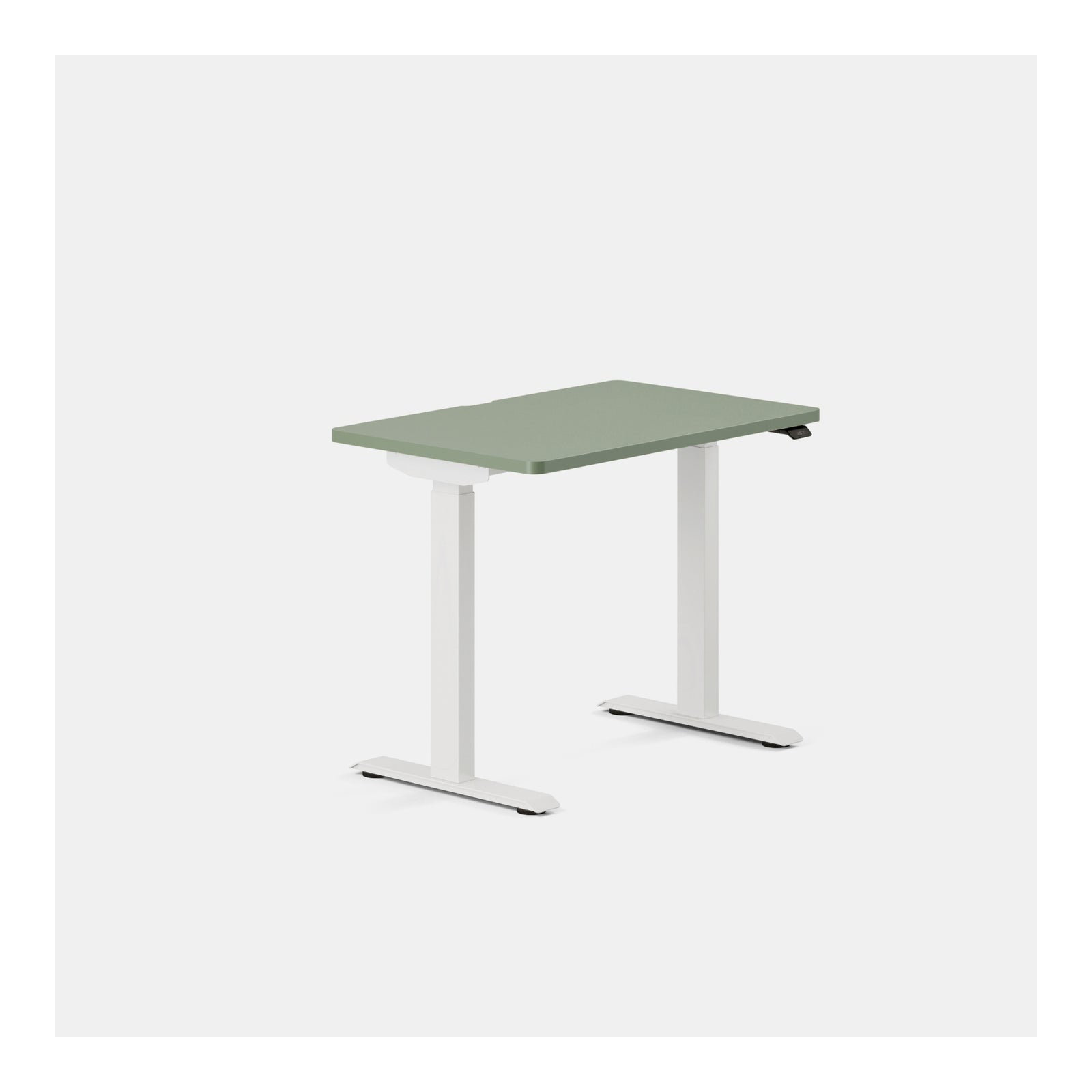Duo Standing Desk, 47.3" H x 36" W x 24" D, Sage, White