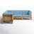 30.25'' Wide L-Shaped Patio Sectional with Cushions-2603115