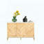 Buffet compact avec motif à chevrons