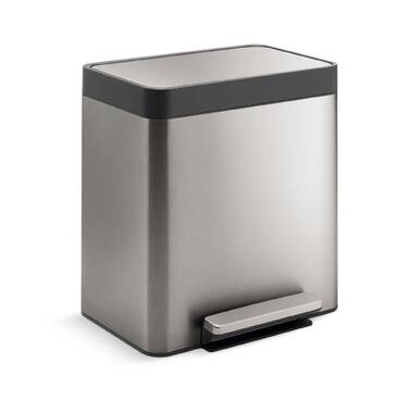  Kohler 13 Gallon Hands-Free Kitchen Step, Trash Can with Foot  Pedal, Quiet-Close Lid, Stainless Steel : Tools & Home Improvement