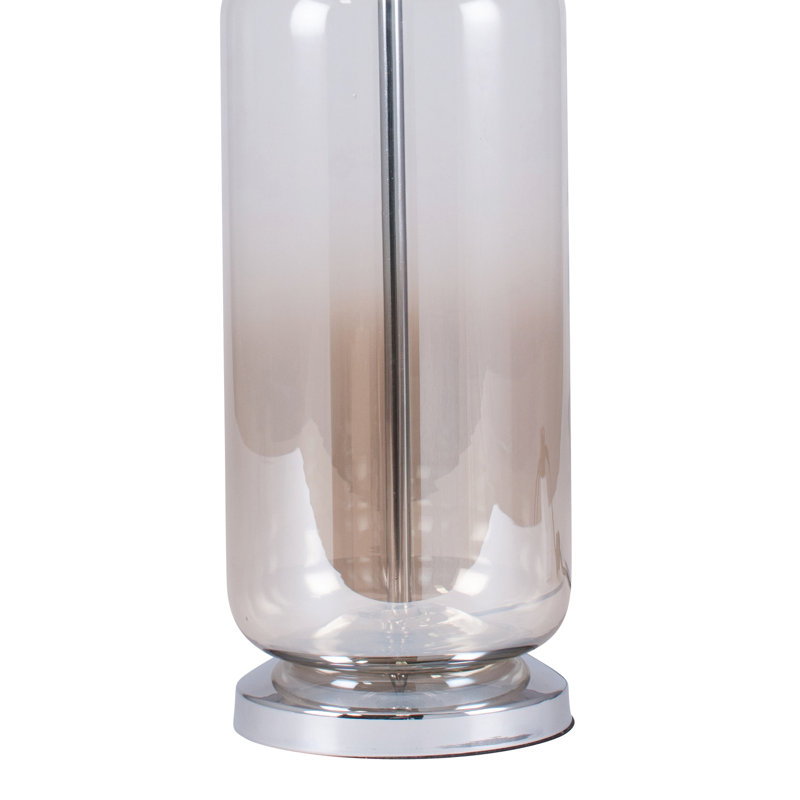 Beccles Glass Table Lamp, Beige