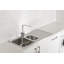 Abode Designs Ixis 500mm W Double Bowl Stainless Steel Kitchen Sink with 2 Faucet Holes