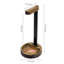Solid Wood Metal Black Headphone Stand
