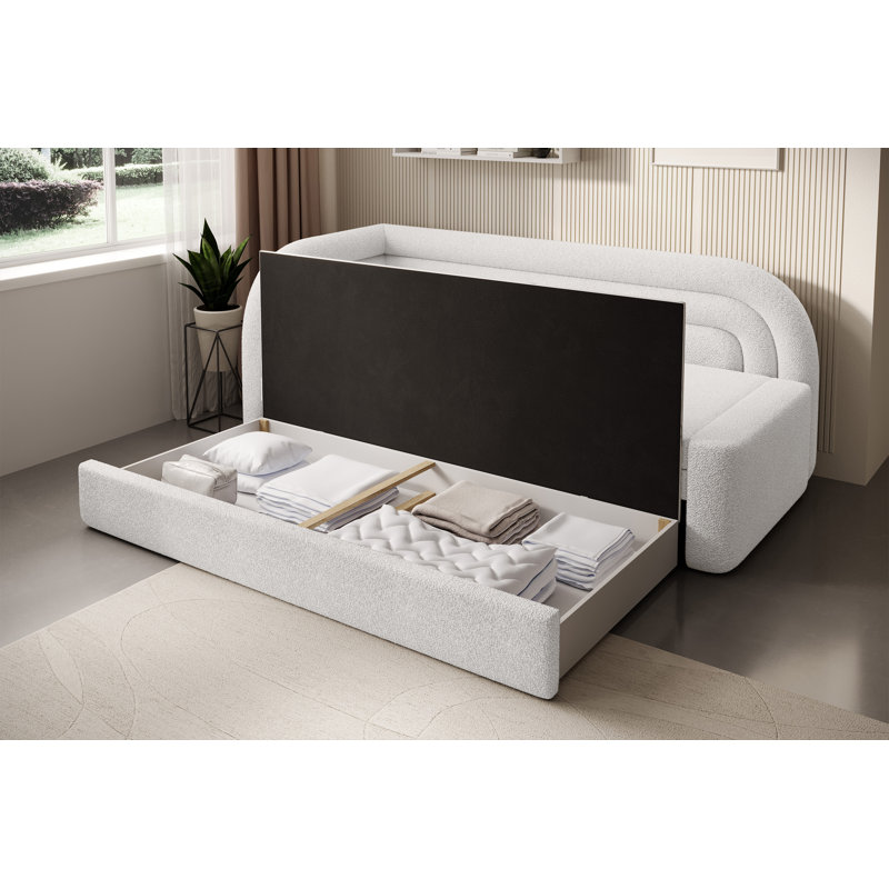Atty 2 Seater Sofa Bed, White