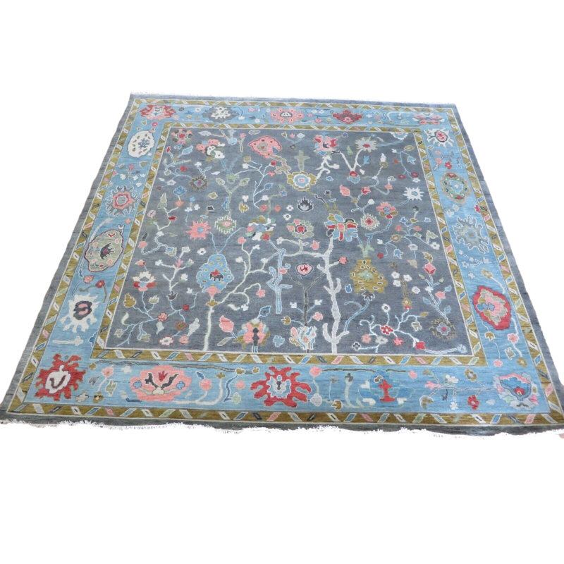 Tapis unique gris de 12 pi One-of-a-Kind
