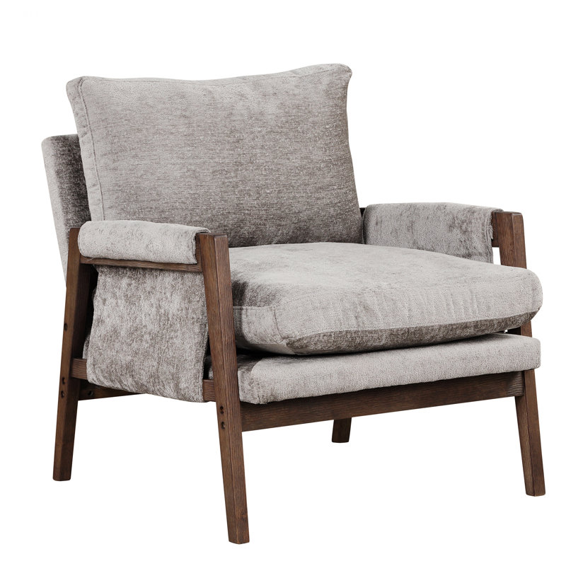 Chaise d'intérieur moderne, fauteuil d'appoint, Gris
