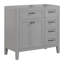 Meuble-lavabo 36 po sans lavabo, base d'armoire seulement, armoire de salle de bain avec tiroirs, structure solide et panneau de fibres à densité moyenne-110768122-110768124
