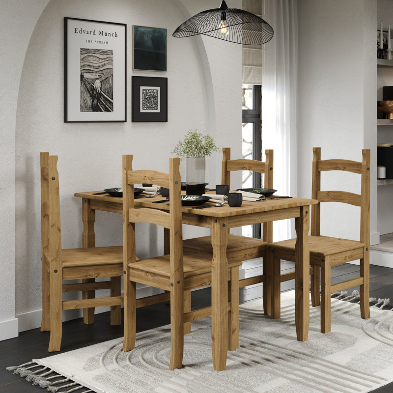 Bennett 4 - Person Dining Set, 75cm H x 118cm W x 75cm D