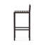 Tabourets de bar industriels modernes en bois d'acacia pour l'extérieur (ensemble de 2)