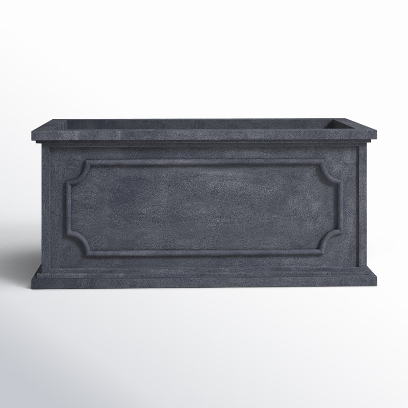 Ericson Handmade Terracotta Planter Box, 14.25" H x 31.5" W x 15" D, Lead Lite
