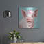  «Floral Pig» par Elizabeth Tyndall, art mural en métal, 24 po x 24 po-763872571