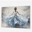 «Blue Ballet Dance I», art mural en acrylique pour le salon-101526252