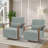 Alfe Upholstered Swivel Armchair (Set of 2)-99405716