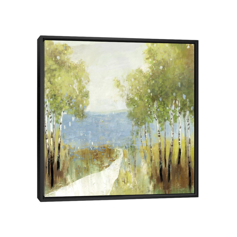 « serenity », reproduction sur toile, H 18 po x l 18 po x P 1,5 po, Toile encadrée noire, Pas de tapis