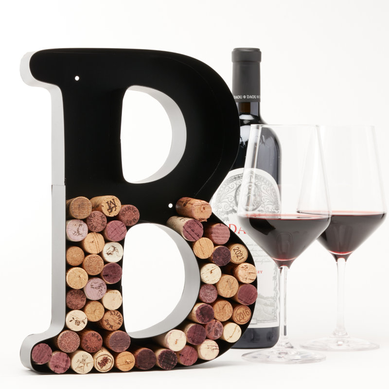 Bentsy Decorative Wine Cork Holder - 12" H x 11.5" W x2" D