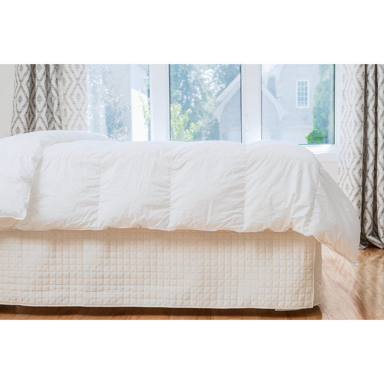 Wayfair Basics 1800 Series 14 Bed Skirt Wayfair Basics Color: White, Size: California King