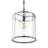 1-Light Handcrafted Textured Water-Glass Cylinder Pendant-1366521195
