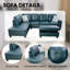 Canapé modulaire rembourré en L avec repose-pieds 3 pièces Erynne-575160876-575160873