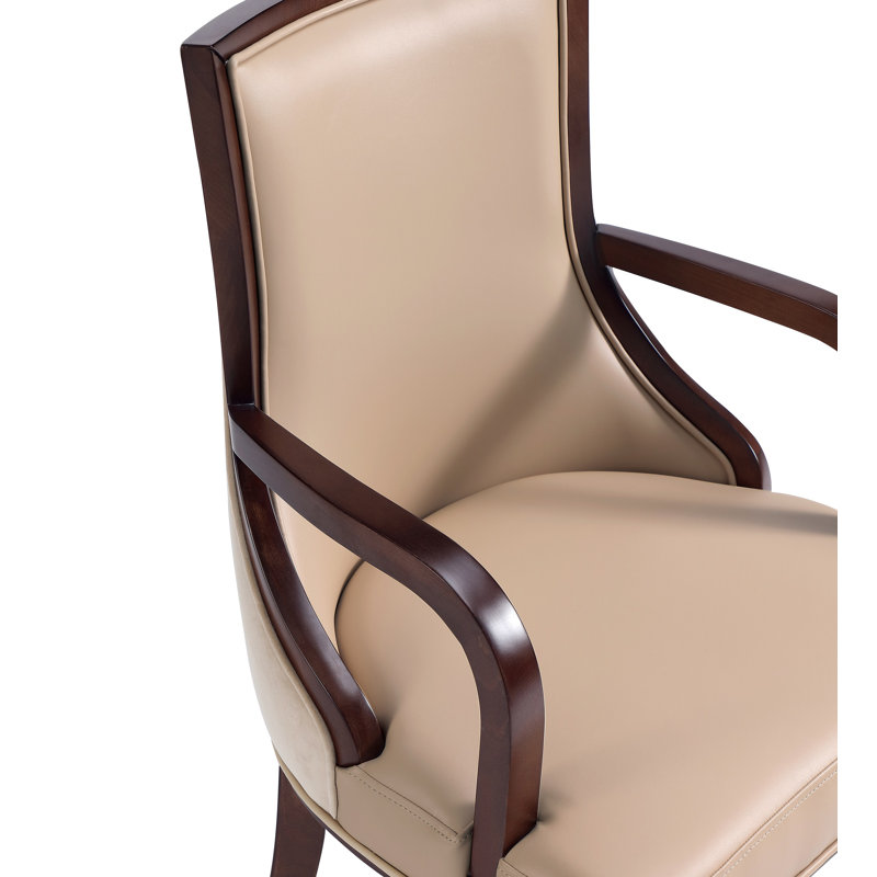 Grand Upholstered Arm Chair, 1, Beige