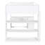 Lit mezzanine double avec échelle, tablettes et bureau