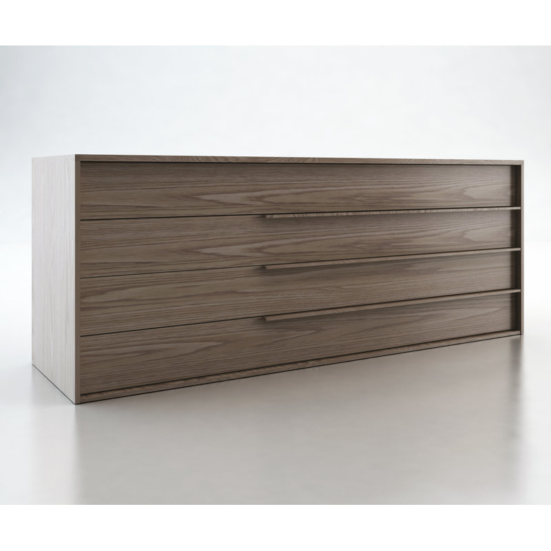 Jane 4 Drawer Dresser, Walnut