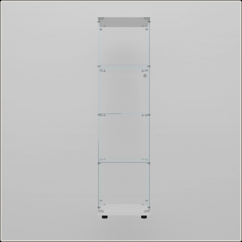 Tempered Glass Display Cabinet,Wine Cabinet,Storage Cabinet,File Cabinet,With  Battery-Powered Paipai  Light,Adjustable Floor Feet,Suitable For Uneven Ground,Can Be Placed Anywhere