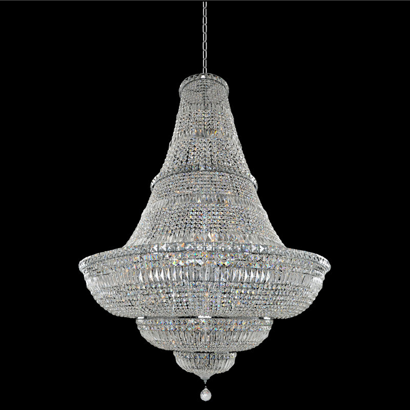 Betti 56 LT Chrome/Clear Chandelier Allegri
