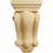 5"W x 3 1/4"D x 9 1/2"H Cole Pilaster Wood Corbel, Alder (2-Pack)-91262875-124398523