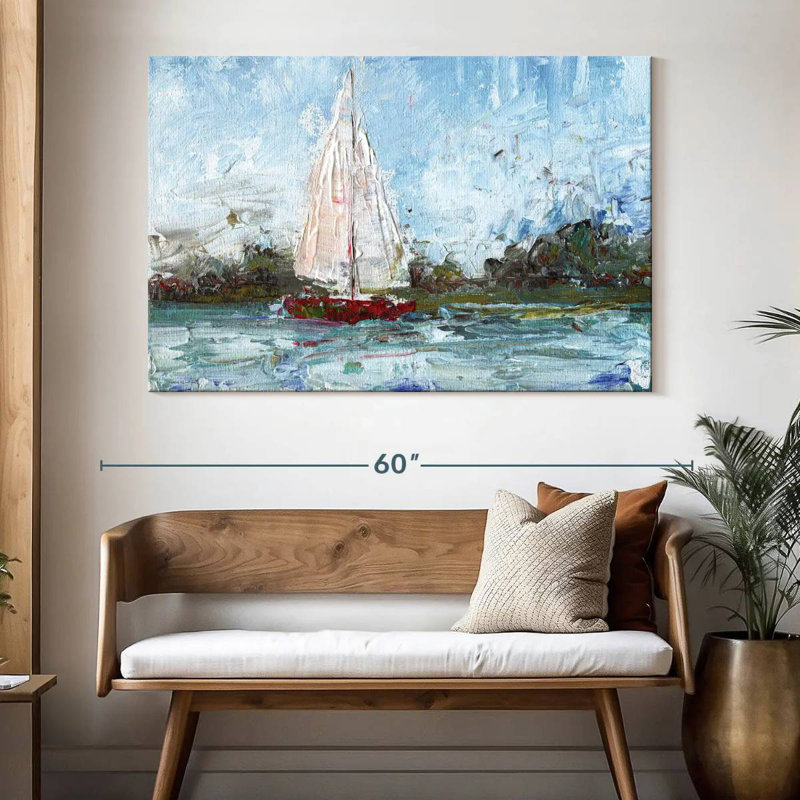 Mehar Here We Go A Sailing, 34" H x 51" W