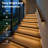12 Step LED Stair Lights with Motion Sensor, Motion-Activated Sequential Stair Lighting System, Dimmable COB LED Strip Lights, Remote Control, Easy Installation-674620284