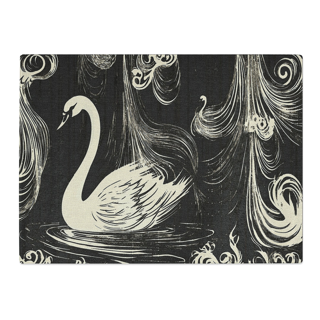 Swan Vol.3  Glass Chopping Board