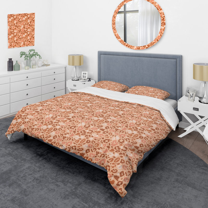 Leopard Wild Nature Pattern Polyester Animal Print Duvet Cover