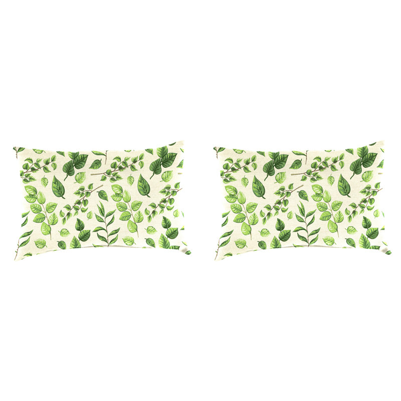 East Urban Home - Piece Cushion, Green/Beige
