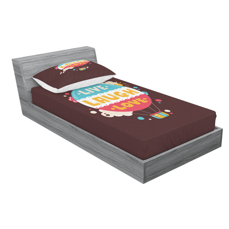 Microfiber Sheet Set, Twin Sheet Set with Fitted Sheet