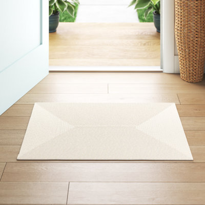 Morton Handmade Flatweave Polypropylene Area Indoor/Outdoor Area Rug in Ivory