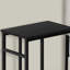 Table d'appoint, en forme de C, bout, côté, collation, salon, chambre à coucher, stratifié, métal-1893754259