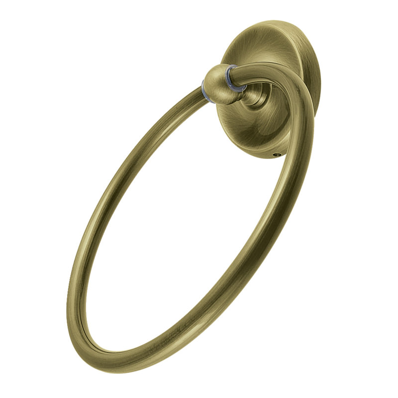 Classic Wall Mounted Towel Ring, Antique Brass