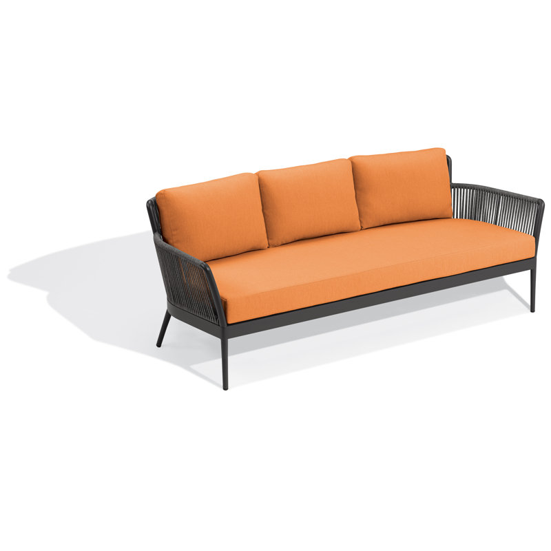 Outdoor 3 - Seat Patio Sofa, Tangerine