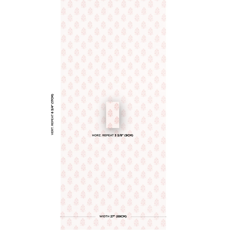 Papier peint Aditi, Rosé