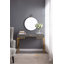 Miroir de 24 po x 27 po à cadre noir - pièce décorative contemporaine pour le salon, la chambre à coucher, le vestibule, le vestibule, rehausse la pièce avec un mur d'entrée naturel réfléchissant de conception minimaliste moderne, réfléchit pour illuminer