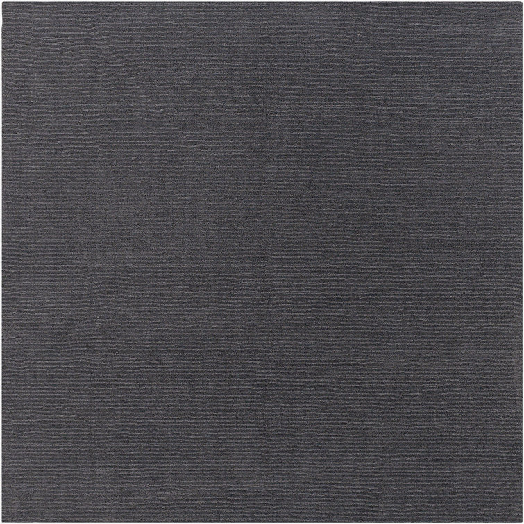 Tapis gris anthracite en laine Crowe