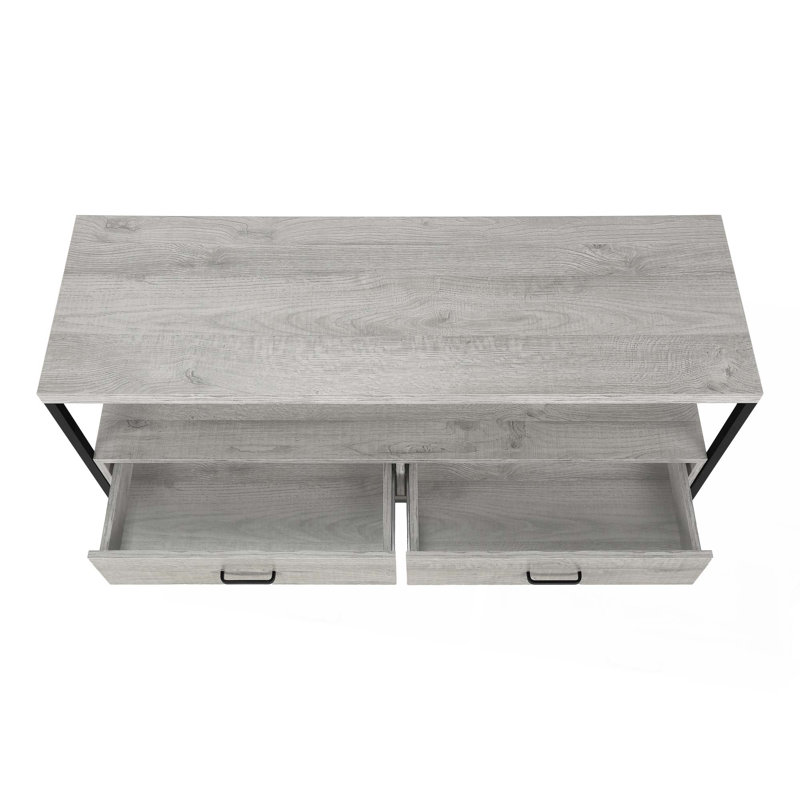 Meuble télé pour téléviseur de 48 po ou moins Braxtan, gris