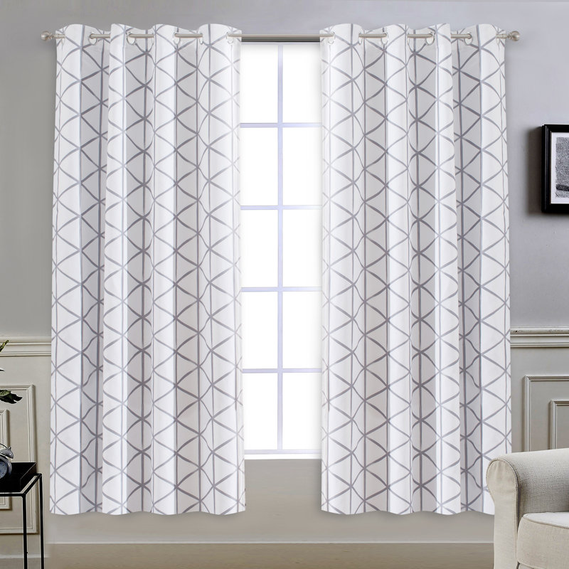 Caillan Room Darkening Curtain Pair, 52" W x 63" L