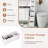 5-Drawer Rolling Organizer Unit Narrow Storage Cabinet with Built-In Wheels for Small Space