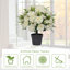 Topiaire de buis artificiel 24 po avec pivoines en soie - plante artificielle en pot, décoration de printemps-1508409008
