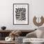 «Botanical Matisse Leaf» noir et beige, reproduction d'art moderne sans cadre Mid-Century-526660873