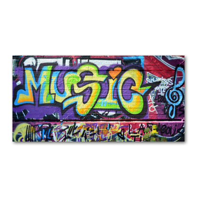 Graffiti On The Wall - Wrapped Canvas Print
