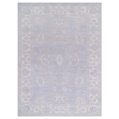 Davey Hand Knotted 4x6 Grey Rug