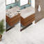 Meuble-lavabo compact compact avec faux lavabo en marbre pour petits espaces